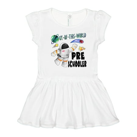

Inktastic Out of This World Preschooler Astronaut in Space Gift Toddler Girl Dress