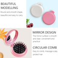 thumbnail image 4 of Brosse à Cheveux Pliable avec Miroir, Peigne de Massage Rond Mini Compact pour Sac à Main/poche, Format de Voyage pour Filles et Femmes, 4 of 6