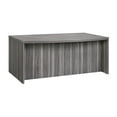 thumbnail image 4 of Mayline Aberdeen Series 72" Bow Front Desk in Gray Steel, 4 of 4