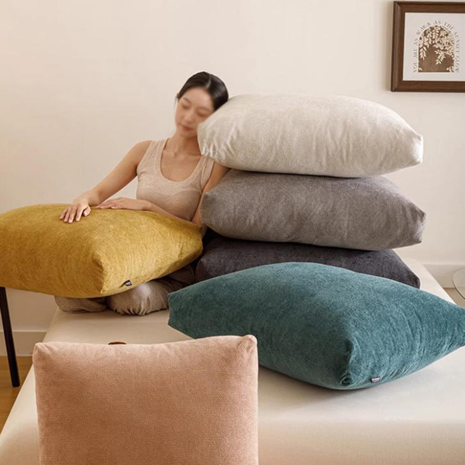 Wedge Cushion Headboard Bed,with Removable Cover,Bed Rest Reading Pillow Bolster Pillow,Positioning Support Cushion