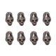 thumbnail image 3 of Ghost Head Rivet, Punk Style DIY Craft Skull Rivets 150 Sets Decoration Zinc Alloy  For Clothing ANGGREK Negro plata, 3 of 7
