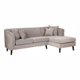 thumbnail image 2 of Furniture of America Chenille Upholstery Loris Sectional, Light Gray, 2 of 4
