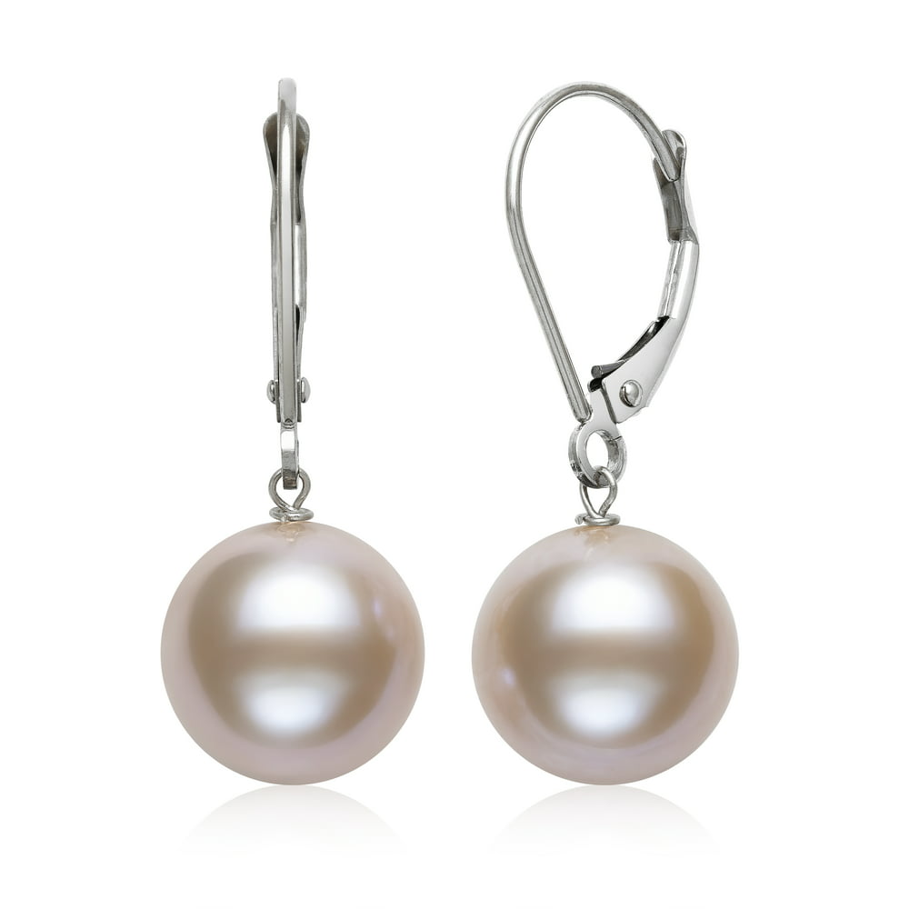 Pearlzzz - Pearlzzz 14k White Gold Cultured Freshwater Pink Pearl ...