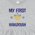 thumbnail image 4 of Inktastic My First Hanukkah Celebration Girls Baby Dress, 4 of 5