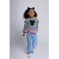thumbnail image 2 of Disney Minnie Mouse Leopard Print Fleece Pullover Hoodie Toddler to Big Kid, 2 of 5