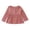 Red, variant on Aihuaihua Toddler Baby Shirt Girls' Long Sleeve Double Gauze Peplum Top Round Neck Coconut Button Vintage Cardigan 3-24M Red 12-18 Months