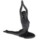 thumbnail image 4 of Sharprepublic Sculpture. Girl Ceramic Figures. Yoga Pose Black Model Woman Statue Statuett, 4 of 5