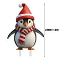 thumbnail image 3 of 1Pc Penguin Christmas Yard Signs 11.8 Inch Farmhouse Christmas Yard Stakes Outdoor Decorative Large Penguin Xmas Decorations Signs for Farm Garden, 3 of 6