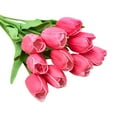 thumbnail image 3 of Realistic Mini Tulip Faux Flowers, Lifelike PU Artificial Flower Arrangement for Home, Office, Wedding Decor – No Maintenance, 3 of 3