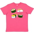 thumbnail image 3 of Inktastic Sushi with Faces Youth T-Shirt, 3 of 5