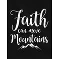 thumbnail image 2 of Faith Hoodie for Women Cross Faith Sweatshirts Christian Apparel Graphic Tops Move Mountains California Blue Large, 2 of 6