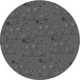thumbnail image 1 of Ahgly Company Machine Washable Indoor Round Transitional Platinum Gray Area Rugs, 4' Round, 1 of 7