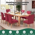 thumbnail image 2 of High Stretch Chair Covers for Dining Chairs, Washable Dining Chair Covers Set of 4, Soft Dining Chairs Seat Covers, Parsons Chair Slipcover Protectors for Home Hotel Restaurant Banquet, 2 of 9