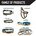 thumbnail image 4 of Wolfgang Heavy Duty Martingale Dog Collar with Quick Release Nylon Buckle for Walking & Training, SunsetPalms Print, Medium, 4 of 5