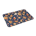 thumbnail image 5 of Salouo Gingerbread Delights Pattern Outdoor Indoor Sturdy Doormats 16’’×24’’, Anti Fatigue Soft Flannel Thick Door Mat,Non-Slip Rectangle Rug Cushion, 5 of 7