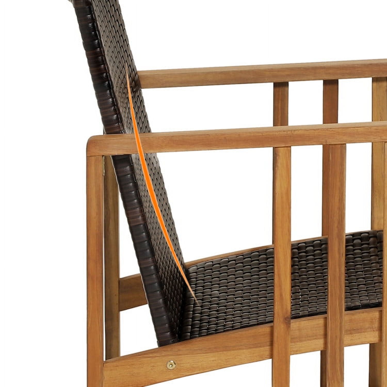 Aimee Lii 4 Pieces Patio Wicker Furniture Set, Patio Table and Chairs Set, Outdoor Patio Set, Off White