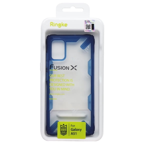 Ringke Fusion X Series Case for Samsung Galaxy A51 5G - Clear/Space Blue