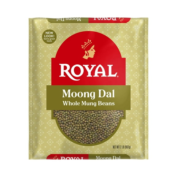 Authentic Royal Moong Whole Green Mung Beans - ideal for Cooking & Sprouting, 2lbs (32oz)