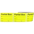 thumbnail image 2 of Yellow Partial Box Labels With Details 500 labels 2.5 x 3.5 Inches Rounded Corners, 2 of 3