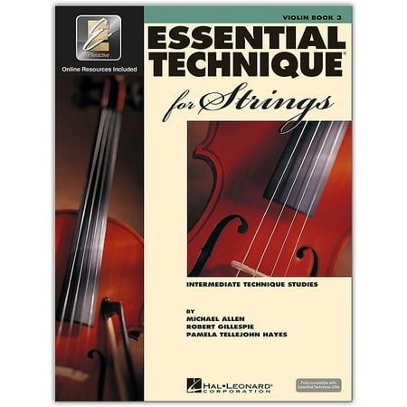 Hal Leonard Essential Technique for Strings - Violin 3 Book/Online (Best Violin To Start With)
