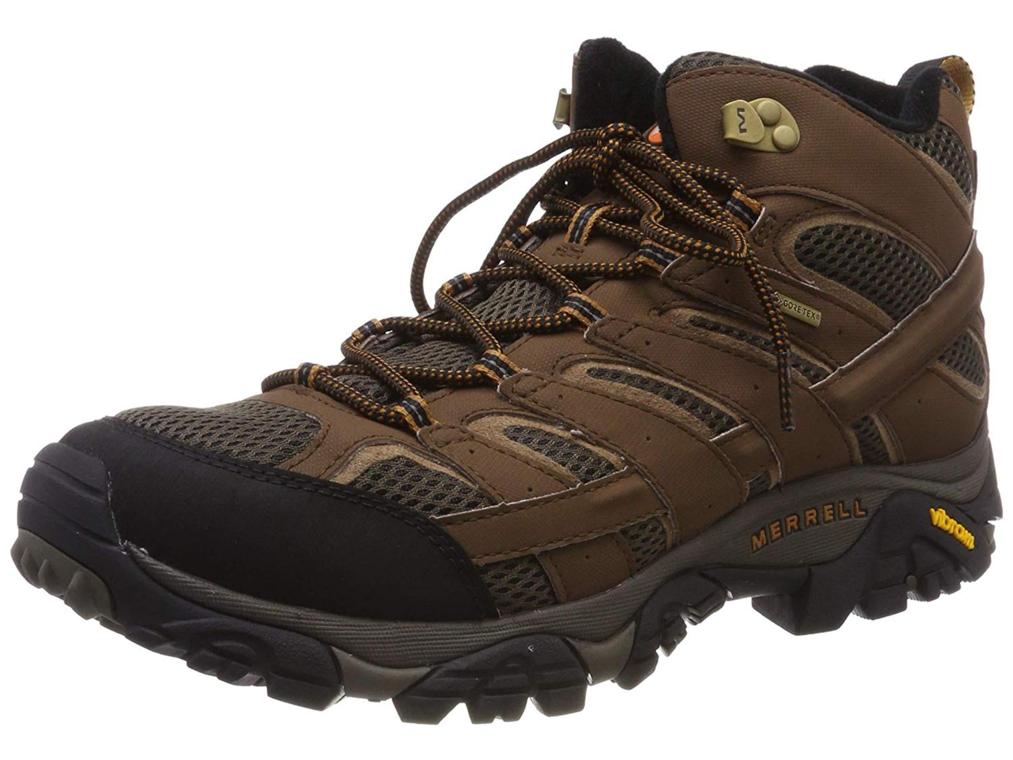 Merrell - Merrell Men's Moab 2 Mid Gtx Hiking Boot, Earth, Size 10.5 ...