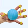 thumbnail image 4 of Pelota de agarre para dedos, círculo de fuerza para dedos de mano para pelotas antiestrés, pelota de ejercicio Azul 10 libras, 4 of 9