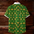 thumbnail image 3 of Ceisia St. Patrick's Day Men's Unisex Hawaiian Shirt | Summer Beach Casual Short Sleeve Button Down Gift Printed Top, 3 of 9