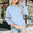 thumbnail image 7 of Mercatoo Fleece Sweatshirt for Teen Girls Winter Warm Sherp𝐚 Lined Cotton Crewneck Pullover Hoodies Unisex Casual Clothes, 7 of 7