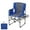 Blue/Gray, variant on Emorefun Oversized Outdoor Chair for Adults, Heavy Duty Director Chair with Side Table and Pocket, Set of 2, Black/Gray