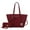Red, variant on MKF Collection Alexandra Vegan Leather Women's Tote Handbag & Wallet 2-Piece Set by Mia K. - Seafoam