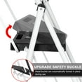thumbnail image 5 of Confote Folding 5 Step Stool Ladder with Handrails and Anti-Slip Steel Pedal for Kitchen Pantry Home Office, 330lbs, 5 of 9