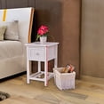 thumbnail image 1 of Costway Mini Wood Night Stand 2 Layer Drawer Basket Bedside End Table Storage Organizer, 1 of 6