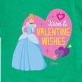 thumbnail image 3 of Disney Princess - Kisses and Valentine Wishes - Valentine's Day - Youth Short Sleeve Graphic T-Shirt, 3 of 4