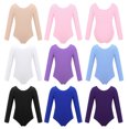 thumbnail image 5 of Vestido de tutú de ballet iEFiEL, leotardo de gimnasia de licra de manga larga, ropa de baile, jersey de ballet para niñas, vestido de baile, ropa de baile, 5 of 5