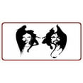 thumbnail image 1 of Angel And Devil On White Photo License Plate, 1 of 1