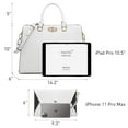 thumbnail image 6 of Dasein Women Handbags Fashion Satchel Purses Top Handle Tote Work Bags Shoulder Bags with Matching Clutch, 6 of 10