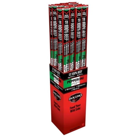 Jack Link's Pepperoni Beef Sticks 24 - 1.8 oz Packages