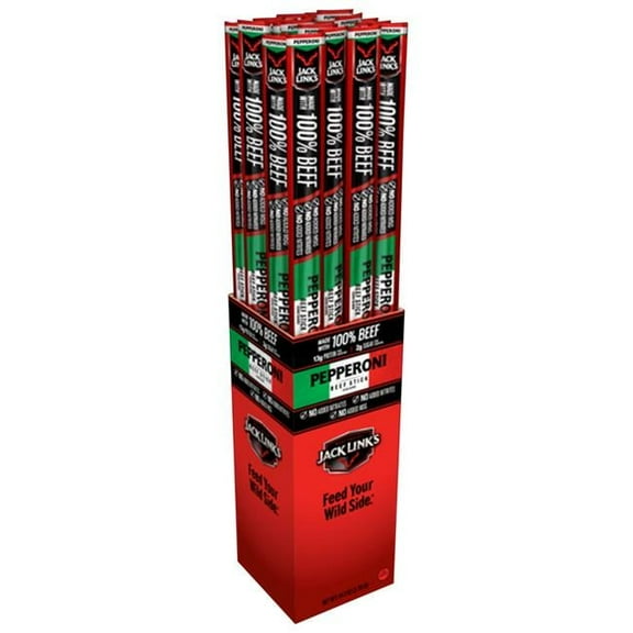 Jack Link's Pepperoni Beef Sticks 24 - 1.8 oz Packages