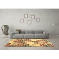 thumbnail image 3 of Ahgly Company Indoor Square Abstract Brown Contemporary Area Rugs, 6' Square, 3 of 4