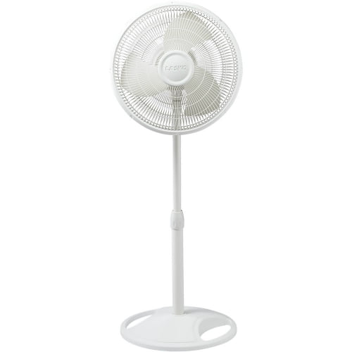 Lasko 16/" Oscillating Stand Fan Blk