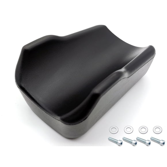 Almohadilla para reposabrazos de andador, soporte para brazo de andador, reposabrazos acolchado para andador vertical y andador de pie, orificio de montaje de 135 mm x 37 mm, repuestos universales par