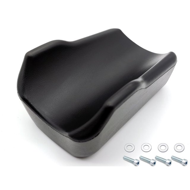 Almohadilla para reposabrazos de andador, soporte para brazo de andador, reposabrazos acolchado para andador vertical y andador de pie, orificio de montaje de 135 mm x 37 mm, repuestos universales par