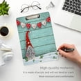 thumbnail image 5 of Coolnut Traditional Gnome Santa Claus Wood Pattern 12.5"x9" Clipboard, Acrylic Fashion Letter A4 Size Clipboards with Metal Clip for Nurses, Students,Teacher,Women, Man-Silver12x9in, 5 of 7