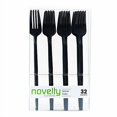 thumbnail image 2 of Couverts Modernes, Couverts, Fourchettes à Dîner Luxe Noir 64 Unités, 2 of 4
