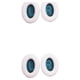 thumbnail image 2 of sweethay 1 par de almohadillas para los oídos, accesorios para auriculares de cuero montados en la cabeza, repuesto para auriculares Bose QC35 Blanco+Azul 2Conjunto, 2 of 6