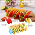 thumbnail image 5 of 6Pcs Colorful Taco Holder Stands- Premium Large Taco Tray Plates Holds Up to 3 or 2 Tacos Each, PP Health Material Very Hard and Sturdy, Dishwasher & Microwave Safe, 5 of 10
