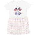 thumbnail image 3 of Inktastic America Est 1776 4th of July Girls Toddler Dress, 3 of 5