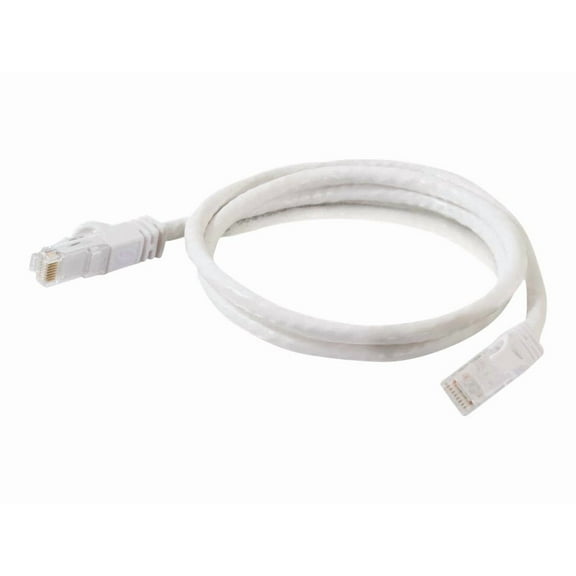 C2G-50ft Cat6 Snagless Unshielded (UTP) Network Patch Cable - White - Category 6 for Network Device - RJ-45 Male - RJ-45 Male - 50ft - White