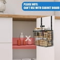 thumbnail image 3 of dxynlzq 2 Pack Cabinet Door Organizer Over The Cabinet Door Organizer with Towel Bars Hang Over Cabinet Door Storage  Kitchen Cabinet Door Organizer for Cutting Board  Baking Sheet  Foil, 3 of 8