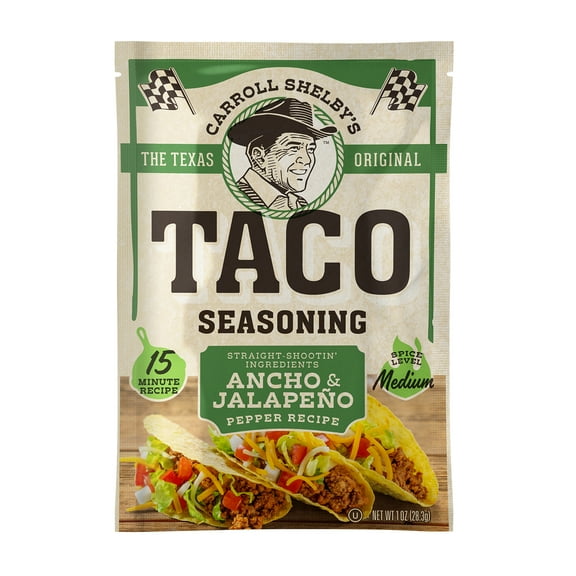 Carroll Shelby's Taco Seasoning Mix, 1 oz